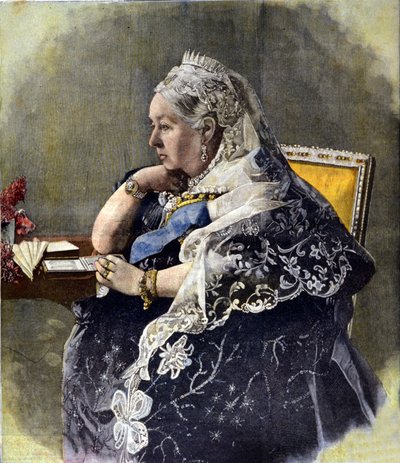 Koningin Victoria I (1819 - 1901) door Unknown artist