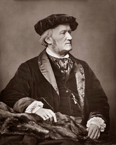 Richard Wagner (1813-1883) Duitse componist. Portretfoto door Unknown artist