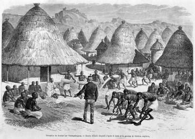 Ontvangst van Dr. Livingstone door Tchitapanngoua - 