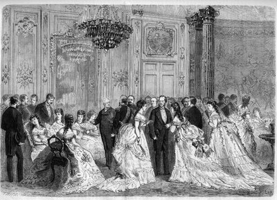 Ontvangst van de President van de Republiek Adolphe Thiers in het Palais de l