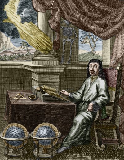 René Descartes (1596-1650), Franse filosoof en wiskundige. door Unknown artist