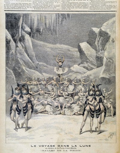 Voorstelling in het Theater van de Porte Saint Martin van de 