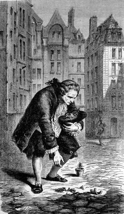 Weergave van Bernard de Jussieu die een ceder uit Libanon introduceert in Frankrijk in 1734 (gravure) door Unknown artist