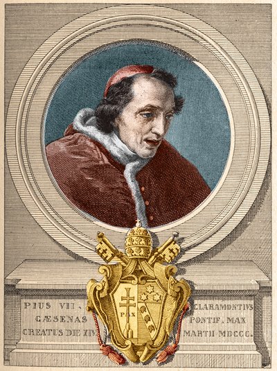 Voorstelling van paus Pius VII (1800-1823) door Unknown artist