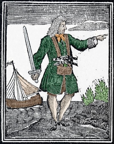 Afbeelding van de piraat Charles Vane door Unknown artist