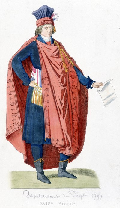 Vertegenwoordiger van het volk tijdens de Franse Revolutie van 1792 door Unknown artist