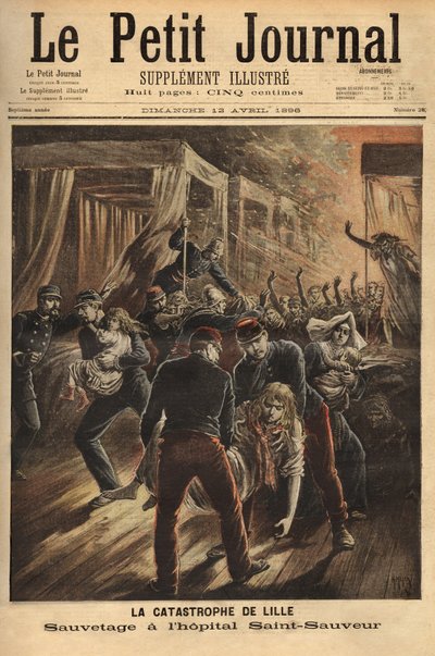 Redding bij het Saint Savior Hospital van Lille door Unknown artist