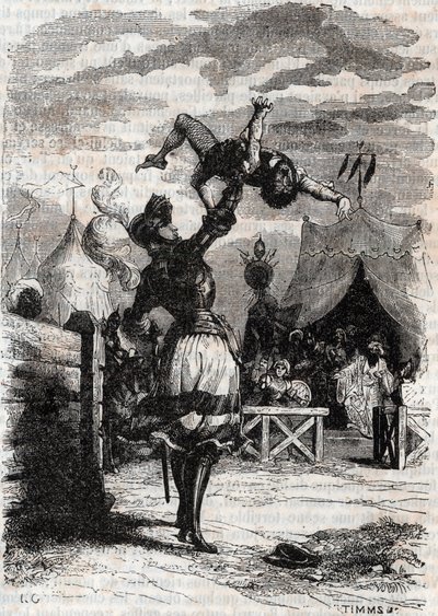 Wraak van Marphise - gravure van 1851 uit 