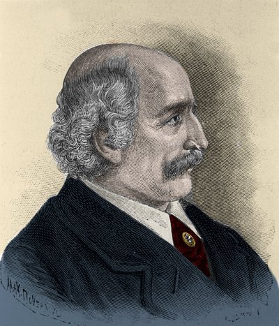Risorgimento: portret van de patriot, filosoof, politiek denker Carlo Cattaneo (1801-1869) gravure uit de 19e eeuw door Unknown artist