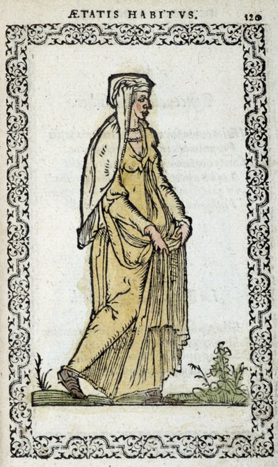 Romeinse vrouw - in "Habits et effigies" door Jean Slupérino door Unknown artist