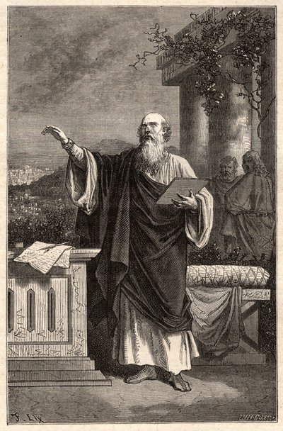 Saint Irenee de Lyon (st Irenaeus van Lugdunum) (130-202) door Unknown artist