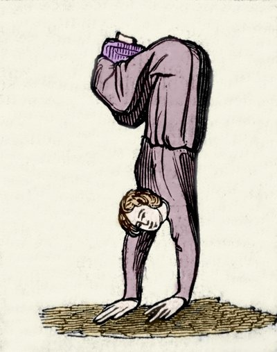Salome danst voor haar vader Herodes Antipas. 19e-eeuwse illustratie uit een manuscript. door Unknown artist