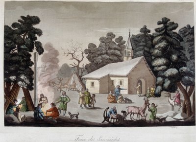Samoid Fair in Siberië. In 