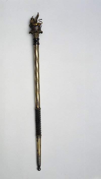 Scepter van Napoleon Bonaparte (1769 - 1821). Risorgimento Museum. Milaan door Unknown artist