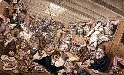 Zeeziekte. Illustratie van het begin van de 19e eeuw. door Unknown artist