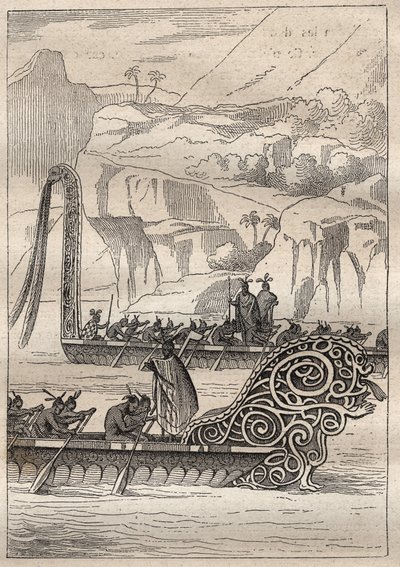 Tweede reis (1772-1775) door Kapitein James Cook (1728-1779): oorlogskano