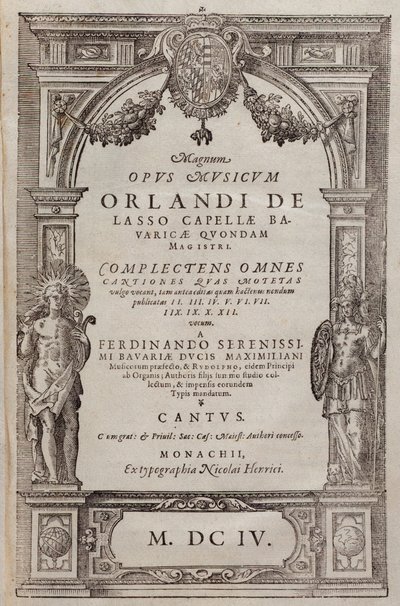 Bladmuziek van Psalmi Poenitentiales door Roland de Lassus (1604) door Unknown artist