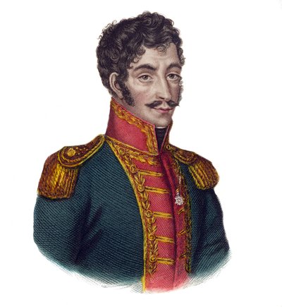 Simon Bolivar (1783-1830), bekend als de Libertador door Unknown artist