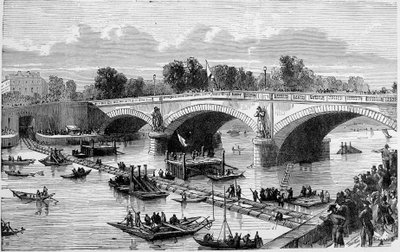 Sphon (sifon?) van de Alma-brug door Unknown artist