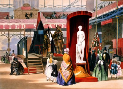 Standbeeld van de Griekse slaaf op de Wereldtentoonstelling in Londen door Unknown artist