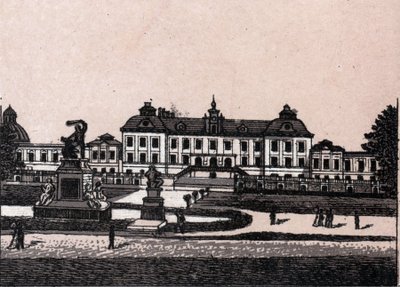 Stockholm, Zweden: uitzicht op het kasteel van Drottningholm in 