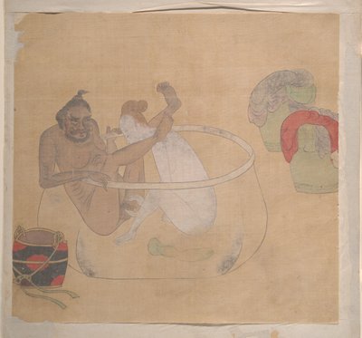 Tartaar met blonde dame door Unknown Artist