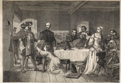 De arrestatie van John Brown, van Ashford, een Lollard, en een van de eerste martelaren in het begin van het bewind van Hendrik VII - 1517 door Unknown artist