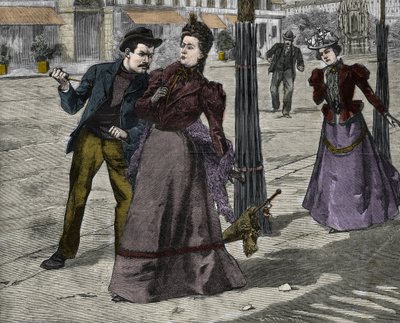 De moord op keizerin Elisabeth van Oostenrijk (Sissi) door de Italiaanse anarchist Luigi Lucheni, in Genève door Unknown artist