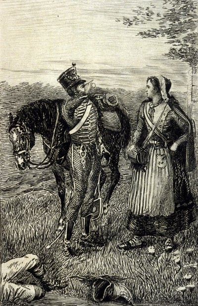 De Kartuizer parma van Stendhal. Gravure uit de 19e eeuw door Unknown artist