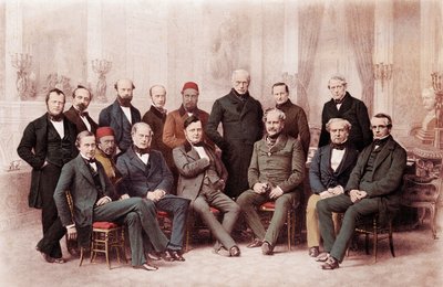 Het Congres van Parijs was een vredesconferentie gehouden in Parijs, Frankrijk, in 1856, tussen vertegenwoordigers van de grote mogendheden in Europa om vrede te sluiten na de bijna drie jaar durende Krimoorlog door Unknown artist