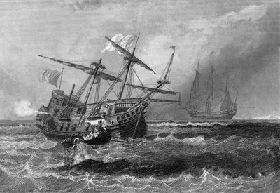 De Corbin verloren op het rif in de Malediven op 1 juli 1602. In 