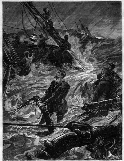 De dood van Sir Humphrey Gilbert door Unknown artist