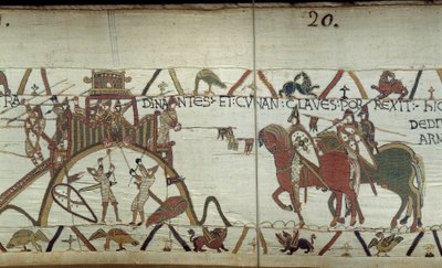De hertog van Bretagne geeft de sleutels van de stad over aan de hertog van Normandië aan het einde van een speer door Unknown artist