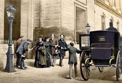 De Keizerin Eugenie gaat in ballingschap uit Parijs, 4 september door Unknown artist