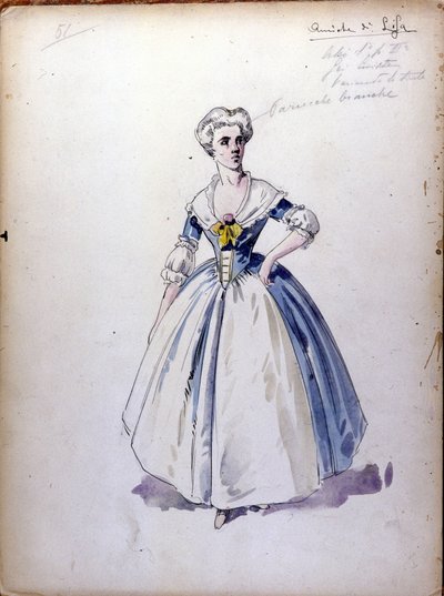 De Schoppenvrouw: Opera gecomponeerd in 1890 door Piotr of Petr Ilyich Tchaikovsky door Unknown artist
