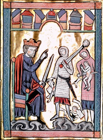 De Slachting van de Onschuldigen Miniatuur uit Liber Psalmorum Cum Calendario of Psaltier à l
