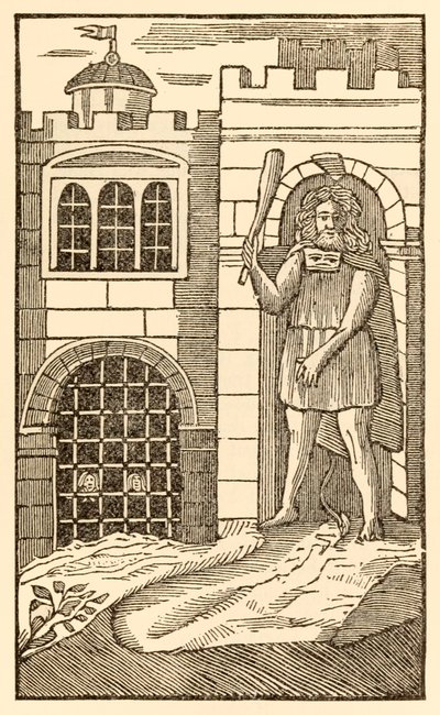 De pelgrims nu, om het vlees te bevredigen uit The Pilgrims Progress From This World, To That Which Is To Come door John Bunyan door Unknown