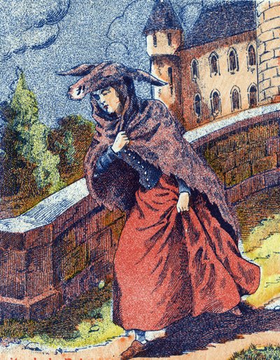 De vlucht van de prinses. Anonieme illustratie voor 