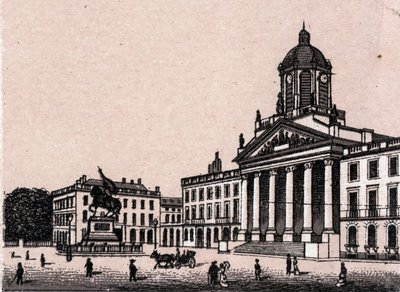 Het Koninklijk Plein in Brussel, België in 