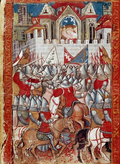 Het beleg van Pamplona in Spanje door Karel de Grote door Unknown artist
