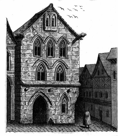 Het Tempeliershuis in Louviers in Normandië. door Unknown artist