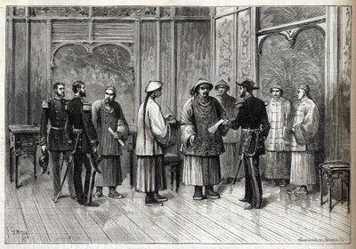 Het Tientsin-akkoord of Li-Fournier Conventie - Tientsin Overeenkomst - Li-Fournier Conventie - 11 mei door Unknown artist