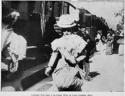 De aankomst van een trein op station La Ciotat (eerste openbare film door Louis Lumière) door Unknown artist