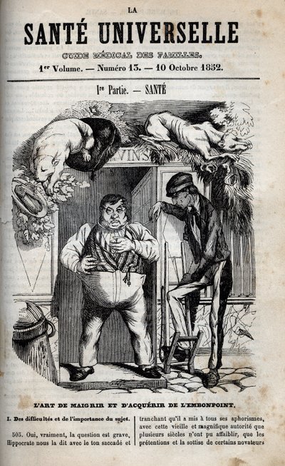 De kunst van afvallen en aankomen - gravure in 