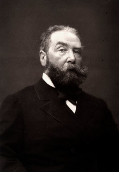 De kunstenaar Henri-Julien Dumont gefotografeerd ter gelegenheid van de Salon van Parijs in 1881 door Unknown