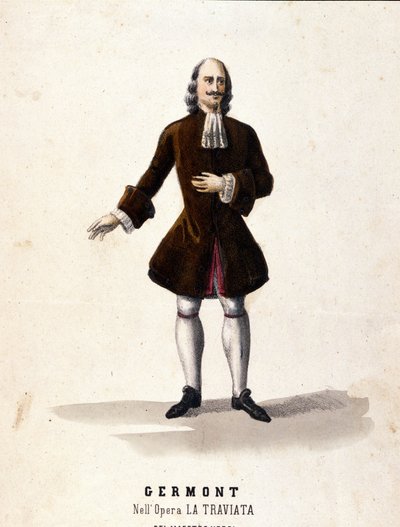 Het personage Alfredo Germont in 