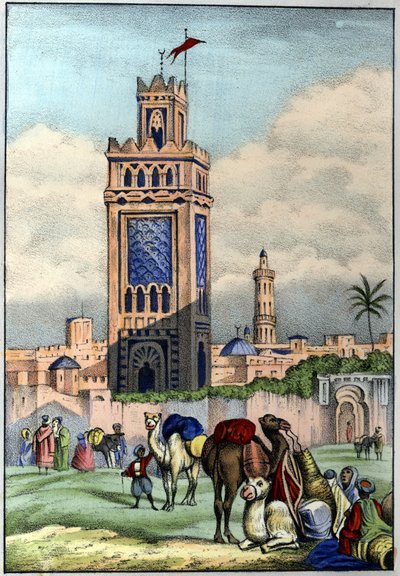 De stad Oran in Algerije in 1840. In 