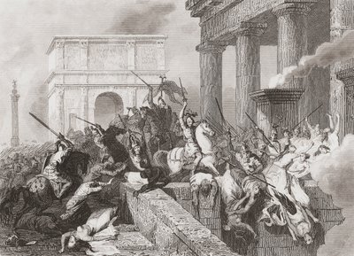 De komst van de Vandalen naar Spanje door Unknown artist