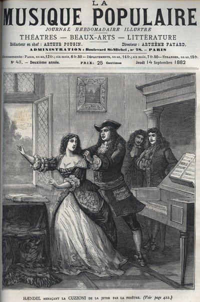 De componist George Frederick Handel door Unknown artist