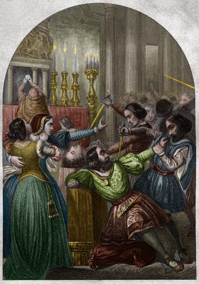 De samenzwering van de Pazzi door Unknown artist